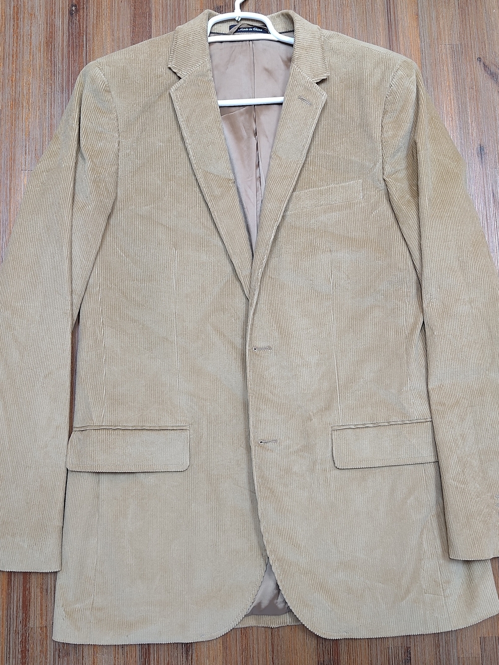 Men's Lands End Classic Tan Corduroy Blazer